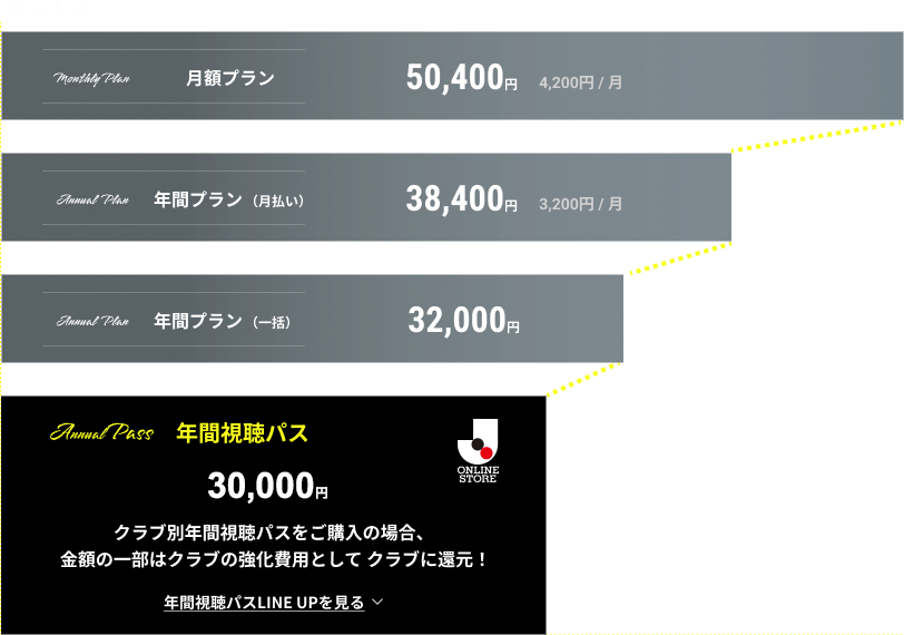 年間視聴パス30,000円
