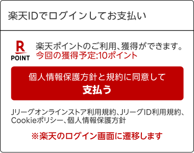 楽天IDでログインしてお支払い画面