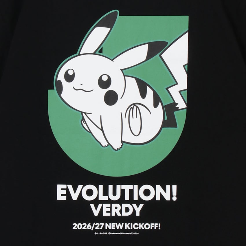 東京ヴェルディ 東京ヴェルディ ピカチュウ Tシャツ BLACK｜【公式】J