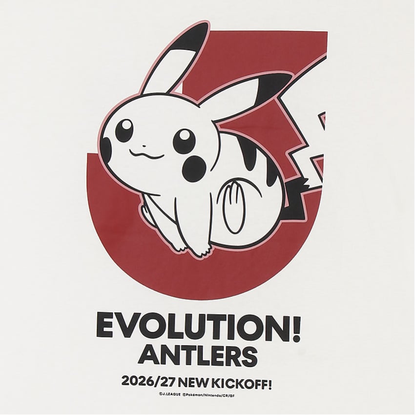鹿島アントラーズ 鹿島アントラーズ ピカチュウ Tシャツ WHITE｜【公式