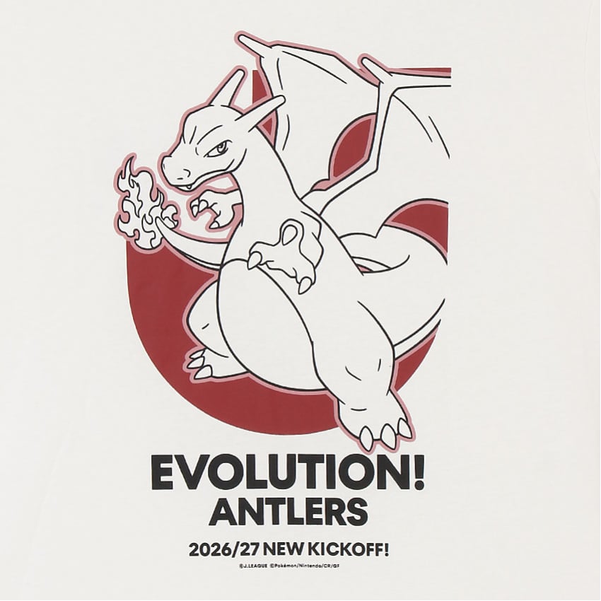 鹿島アントラーズ 鹿島アントラーズ リザードン Tシャツ WHITE｜【公式