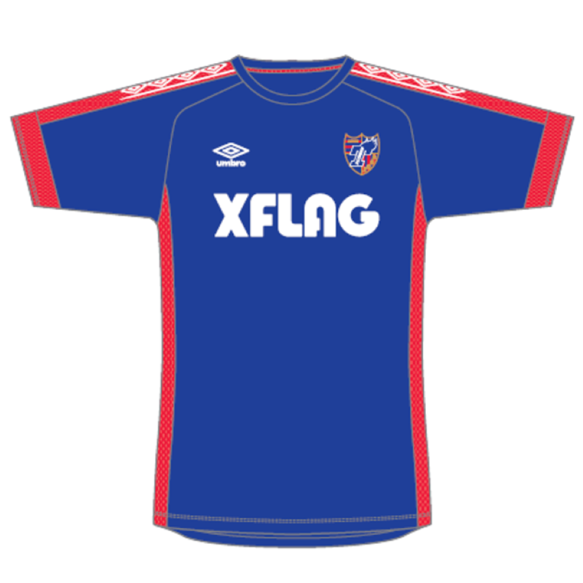 NEW BALANCE (ニューバランス) サッカーユニフォーム 3XL ブルー×レッド 2022FC東京ホーム長袖レプリカ ディエゴ・オリヴェイラ【9】  FC東京 JMTF2364｜トレファクONLINE