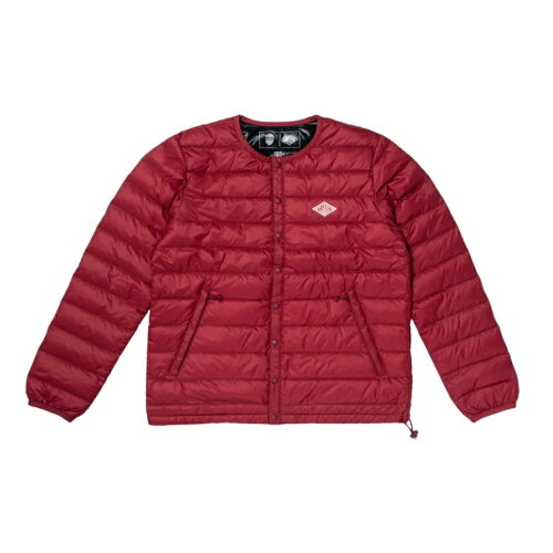 ヴィッセル神戸【DANTON|VISSEL KOBE】クルーネックダウンジャケット クリムゾンレッド