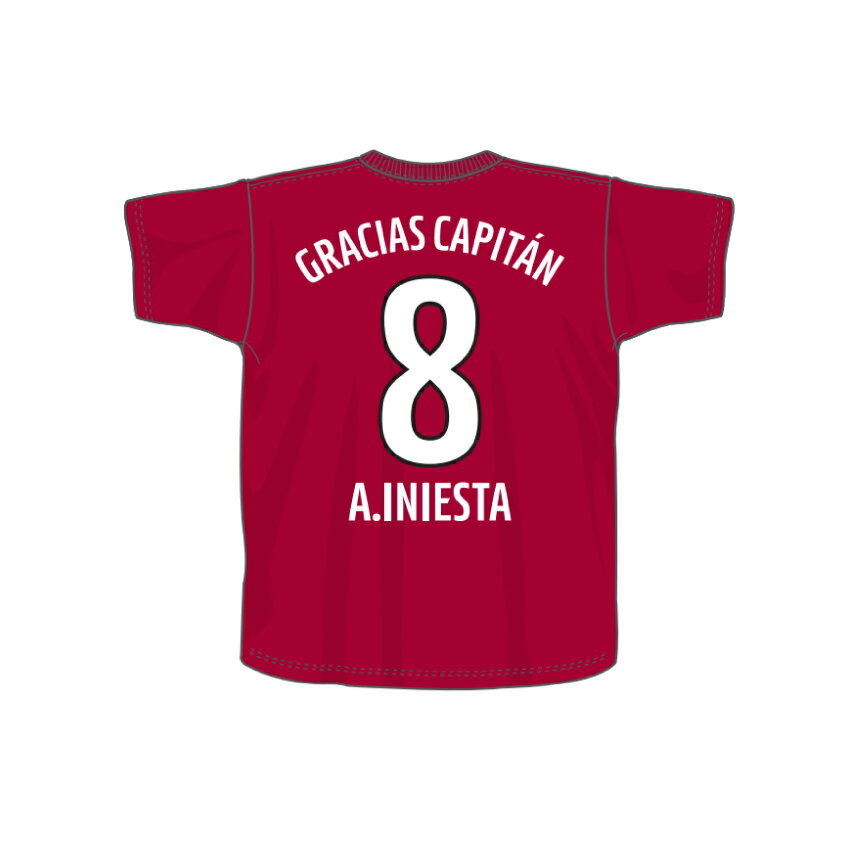 国内正規品 【gracias eternamente Iniesta】メモリアルTシャツ | www