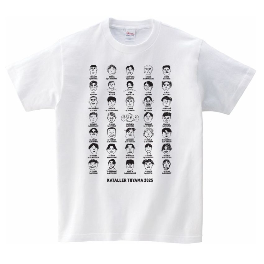 カターレ富山非売品 カターレ富山 選手似顔絵リレーTシャツ｜【公式】Jリーグ