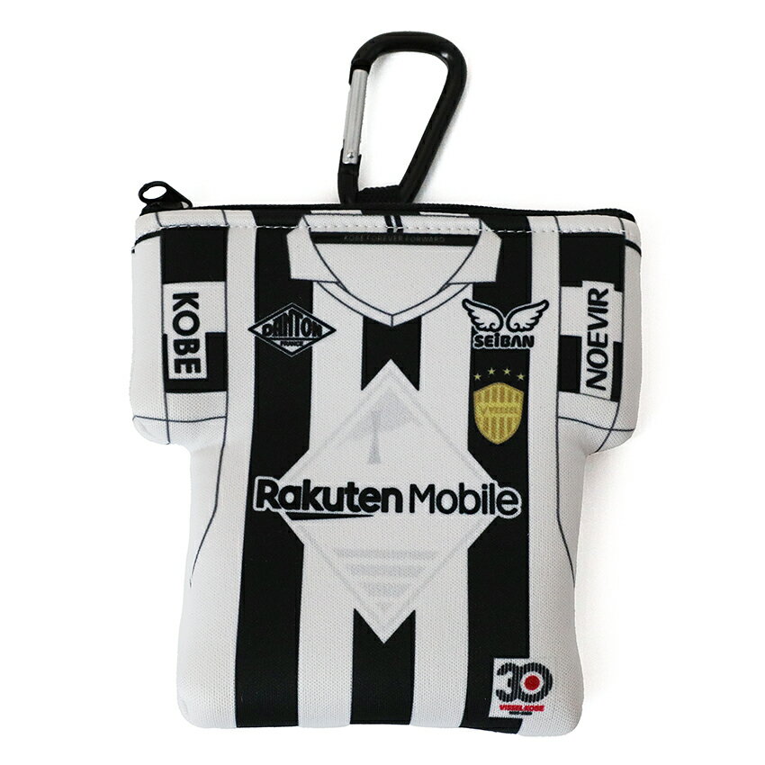 新品　Vissel ヴィッセル　ユニフォーム型サコッシュ　ポドルスキ　ポーチ ヴィッセル神戸 【30周年記念】ユニフォーム型ポーチ（カラビナ