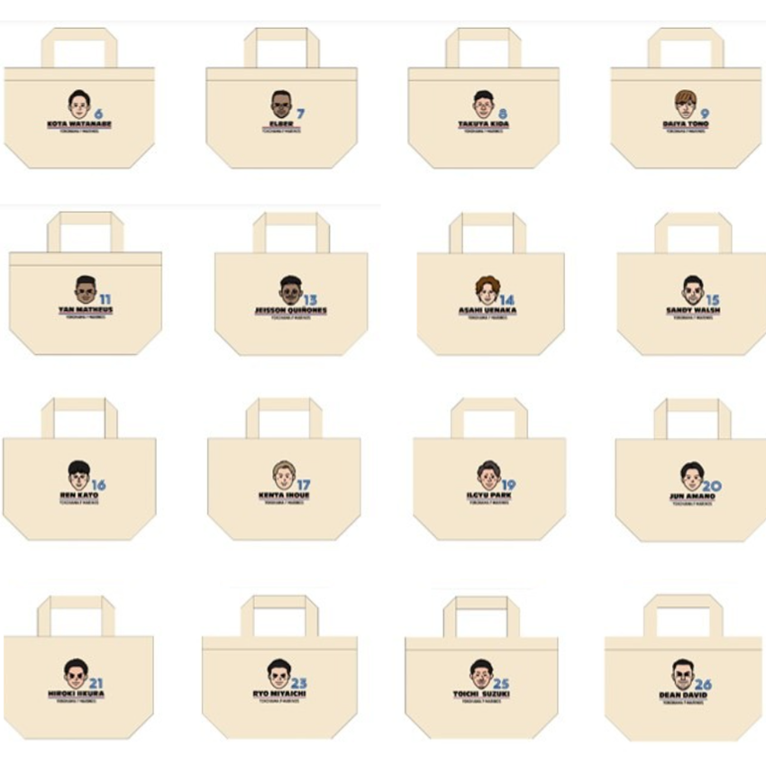 横浜Fマリノス 23宮市亮 ジャガードソックス ミニトートバッグ 専用 横浜F・マリノス 【期間限定再受注】2025イラストミニトート