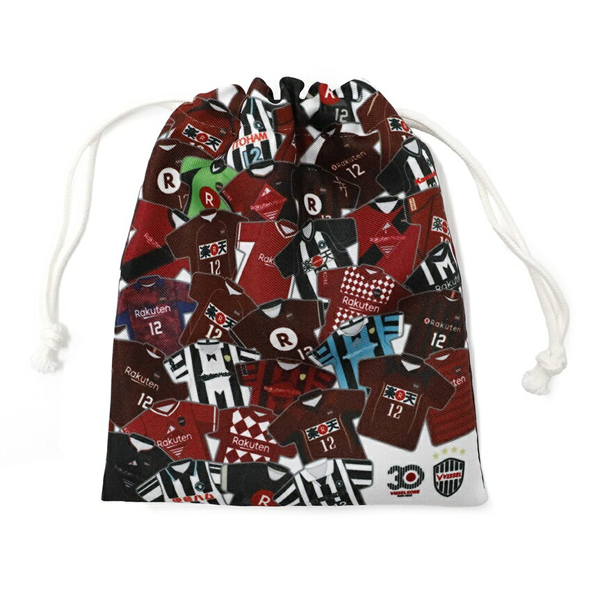 ヴィッセル神戸 【30周年記念】歴代ユニフォーム柄巾着｜【公式