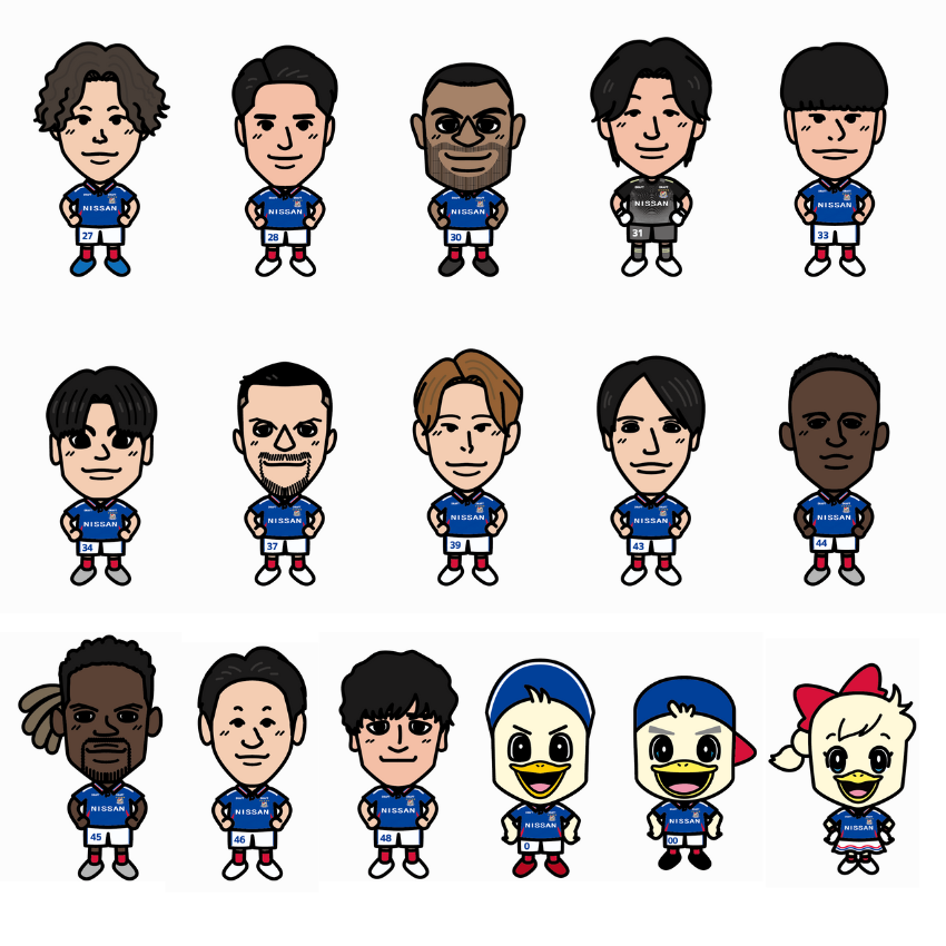 横浜F・マリノス 2025アパレルステッカー＜イラスト＞【”バス