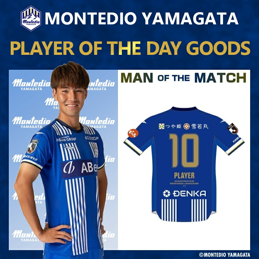 モンテディオ山形オーセンティックユニフォーム2025GKナツユニ サイズL モンテディオ山形 【N&N加工】2025オーセンティックユニフォーム