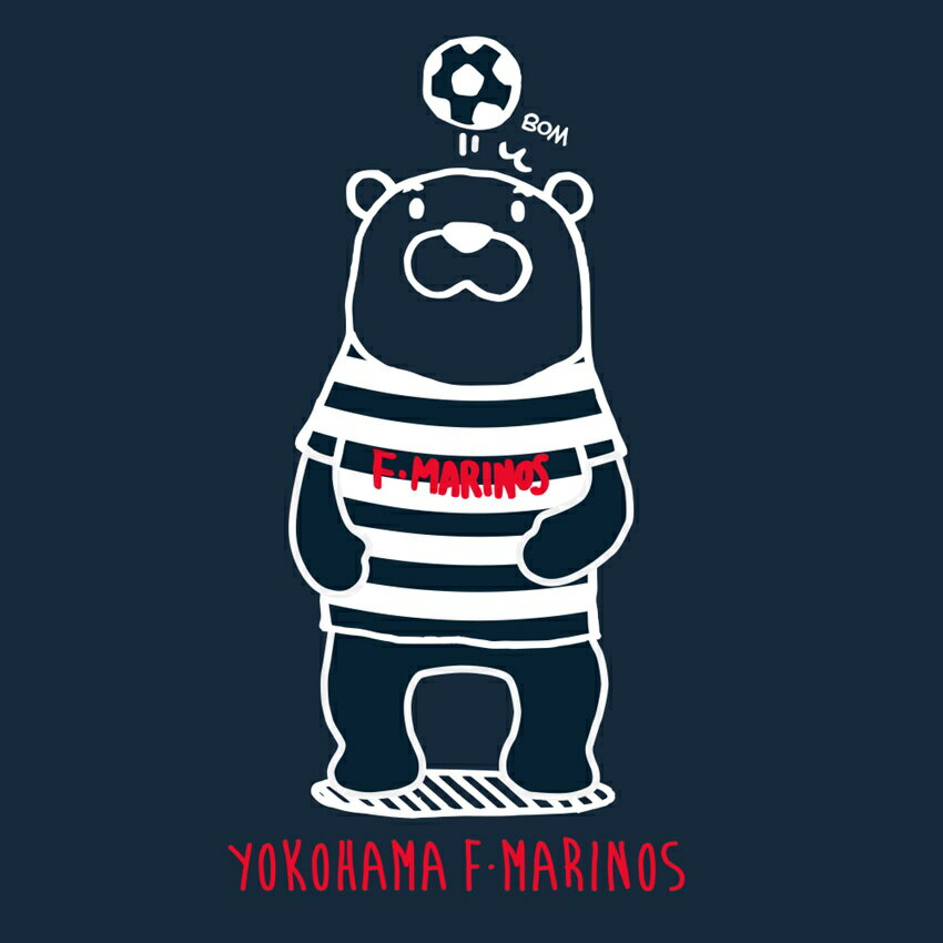 横浜F・マリノス Tシャツ＜ベアIII＞ネイビー【Tシャツ祭り2026
