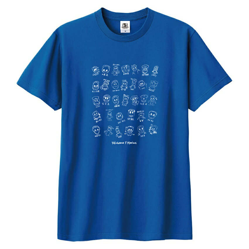 横浜F・マリノス Tシャツ＜マリノス君似顔絵＞ブルー｜【公式】J