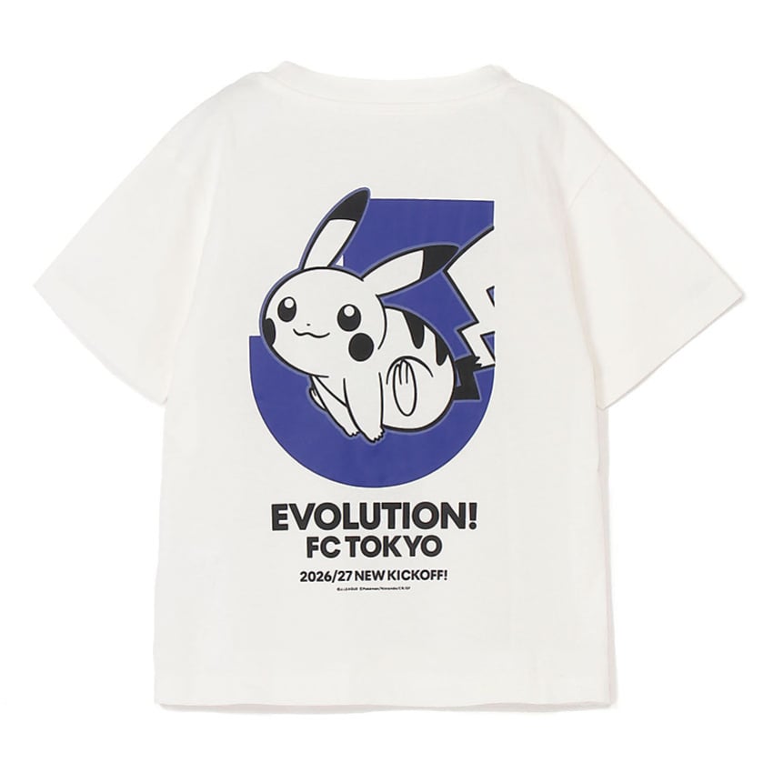 wcs2026 Tシャツ 2枚セット ゲッコウガ サッカー シャツ ピカチュウ FC東京 FC東京 ピカチュウ Tシャツ WHITE キッズ｜【公式】Jリーグ