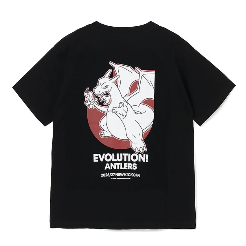 鹿島アントラーズ 鹿島アントラーズ リザードン Tシャツ BLACK キッズ